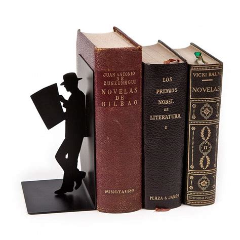 The Reader Bookend by Balvi Barcelona - Leaning Figure - Deskmates