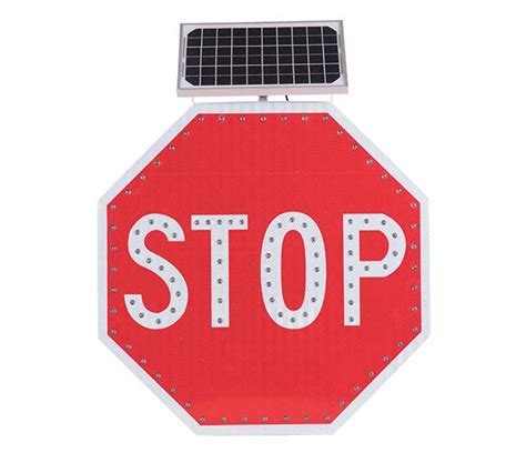 solar powered traffic signs-Solar powered led stop signs-NOKIN Traffic ...