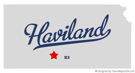 Map of Haviland, KS, Kansas