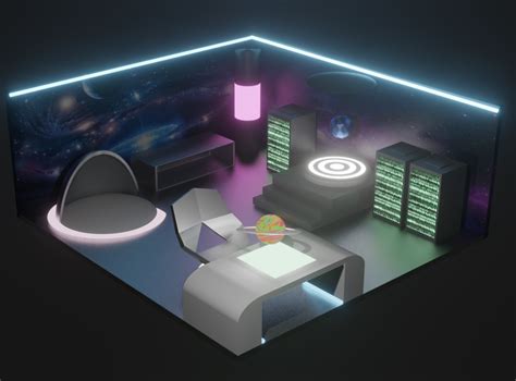 3D Futuristic Room by Insan Nurjaman on Dribbble