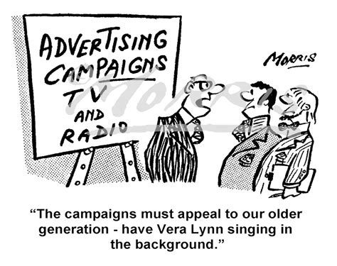 Advertising campaign cartoon – Ref: 7993bw | Business cartoons