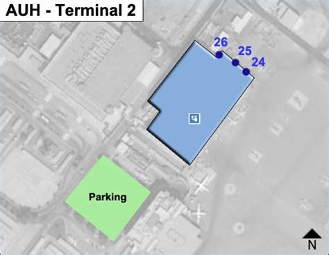 Abu Dhabi International Airport AUH Terminal 2 Map