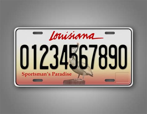 Personalized Louisiana State Custom License Plate – SignsAndTagsOnline