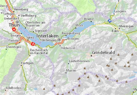 MICHELIN Schynige Platte map - ViaMichelin