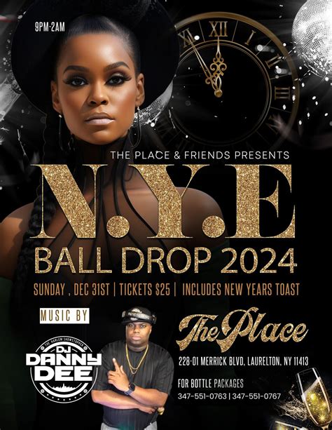 New Years Eve Ball Drop 2024 @ The Place, The Place, 228-01 Merrick ...