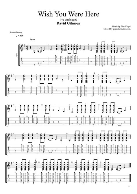 Wish You Were Here acoustic TAB in 2021 | Guitar tabs songs, Learn acoustic guitar, Wish you are ...