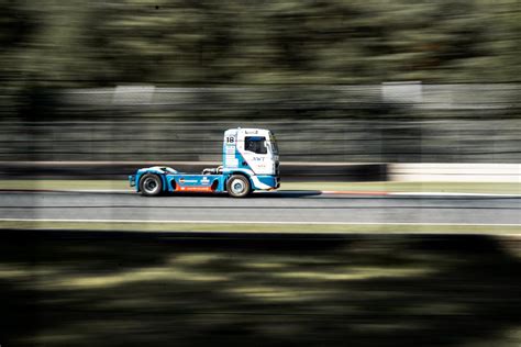 Racing Truck on Circuit · Free Stock Photo