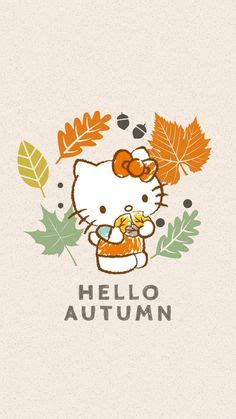 Hello Kitty fall wallpaper Autumn sanrio leaves | Hello kitty ...