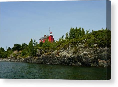 Marquette Michigan Lighthouse Canvas Print for Sale | Made In Michigan