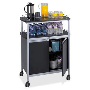 Safco Mobile Beverage Cart - SAF8964BL Easy Ordering - Shoplet.com