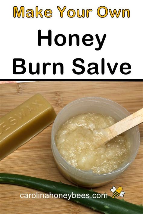 Homemade Honey Burn Salve with Aloe | Burns treatment, Honey recipes ...