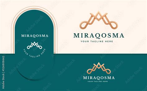 Luxury gold letter m monogram style logo design Stock Vector | Adobe Stock