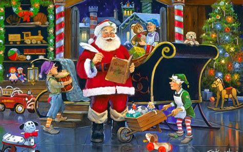 Santas Workshop Clipart