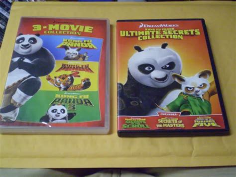 (6) DREAMWORKS' KUNG Fu Panda DVD Lot: 1, 2 & 3 + (3) Secrets $9.95 ...