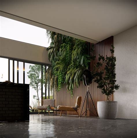 Interior with plant wall, rendered in Lumion 10 by Gui Felix - Lumion ...