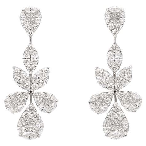 Diamond Drop Earrings For Sale at 1stDibs