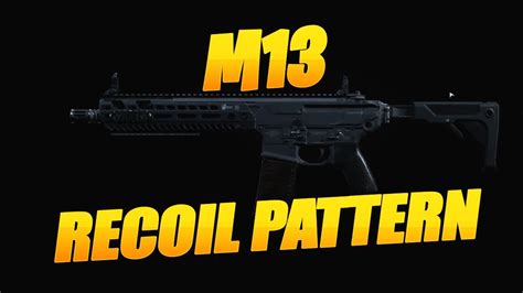 M13 RECOIL PATTERN | Call of Duty Modern Warfare - YouTube