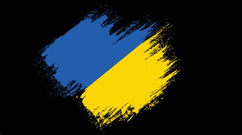 Hand painted abstract Ukraine vintage flag vector 19465653 Vector Art ...