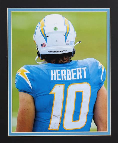 Justin Herbert Custom Framed Jersey Display | Pristine Auction