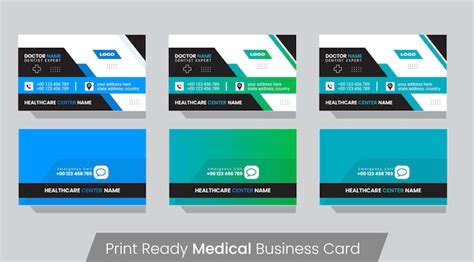 Premium Vector | Healthcare or Medical Business Card or Hospital Business Card Template