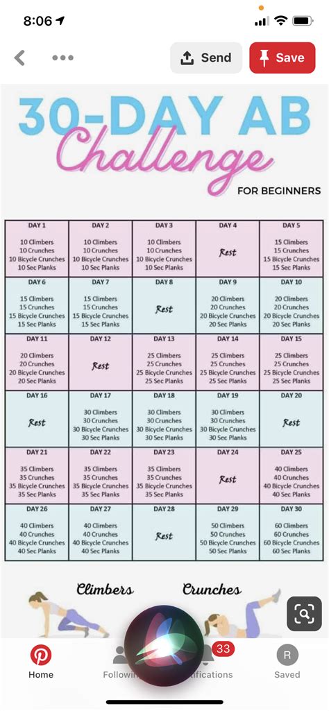 Pin by Rebecca Peyrefitte on 30 day challenge | 30 day ab challenge, Ab challenge, 30 day challenge