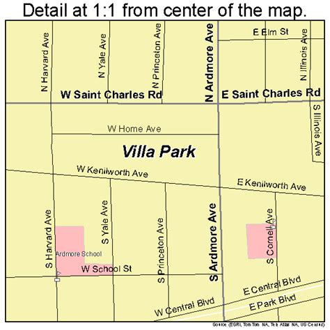 Villa Park Illinois Street Map 1777993