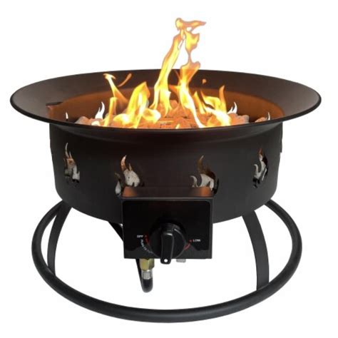 AZ Patio Heaters AFP-CMP-RND Round Portable Camp Fire Pit, Black, 1 ...