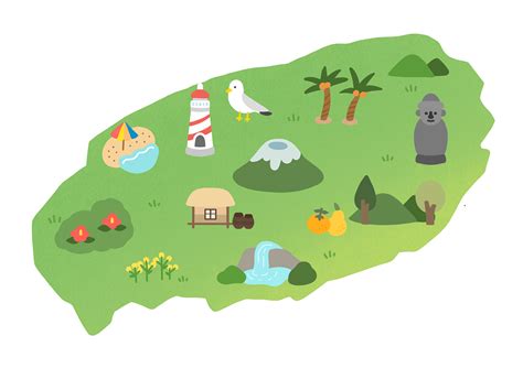 Jeju Island illustration on Behance