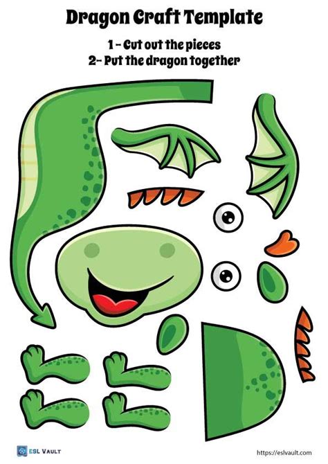 Free Printable Dragon Craft Template