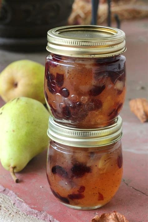 Cranberry Pear Jam: A Delicious Canning Recipe for Fall Flavors ...