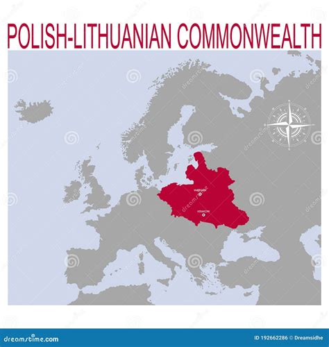 Vector Map of the Polishâ€“Lithuanian Commonwealth Stock Vector ...