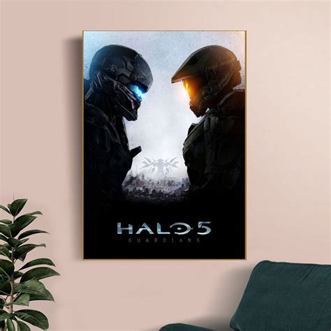 Halo 5 guardians cover art poster Wallpapers Canvas poster | Etsy