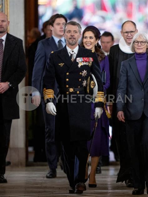 The Danish royal family attend a Sunday Service on the occasion of the change of throne in ...