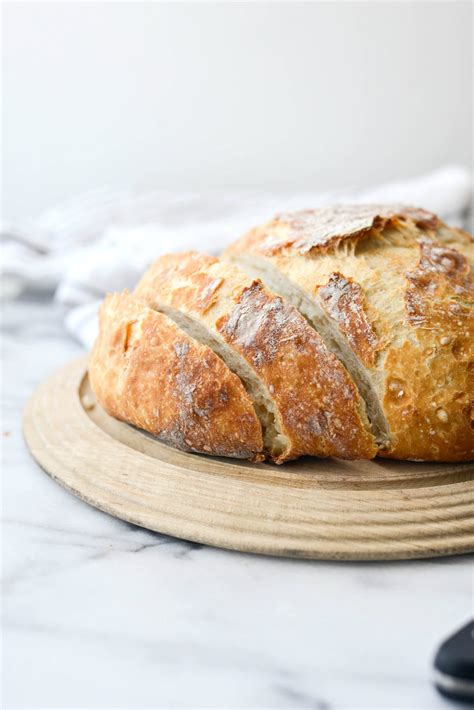 No-Knead Rustic Bread Loaf - Simply Scratch