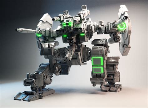 3D model Robot war Mk1 3D model rigged | CGTrader