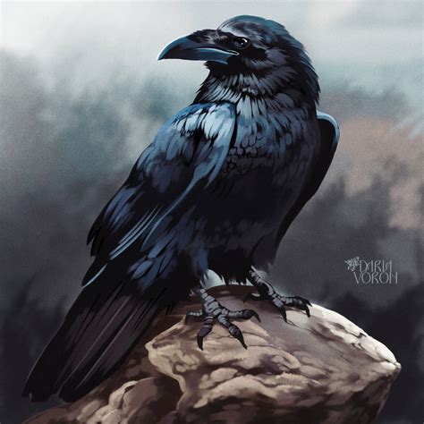 Black Raven by DariaVoron on DeviantArt