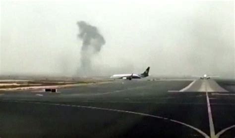 Dramatic Video Of Emirates Plane Bursting Into Flame After Crash ...