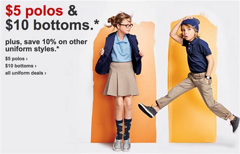 Target.com: Big Savings on School Uniform Clothing = $5 Polos & $10 Bottoms (Reg. Up to $16.99 ...