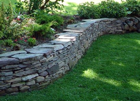 pennsylvania bluestone drystack wall. This would be nice for your ...