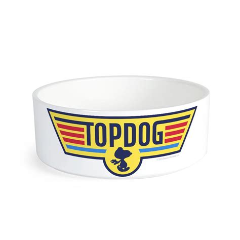 Snoopy Top Dog Personalized Small Pet Bowl