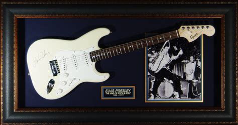 Elvis Presley - Laser Engraved Signature Framed Guitar