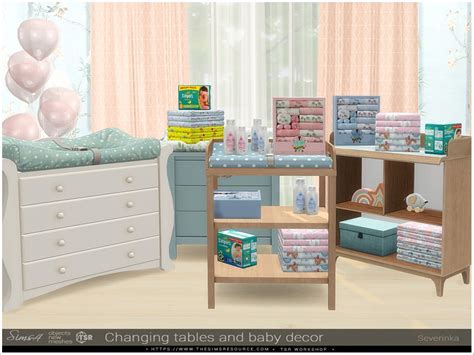 The Sims Resource - Changing tables and baby decor