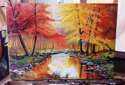 Pinturas Al Oleo Paisaje, Cuadros Sobre Bastidor Arte - $ 2,200.00 en Mercado Libre