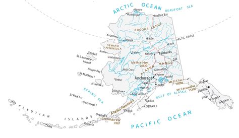 Map of Alaska – Cities and Roads - GIS Geography
