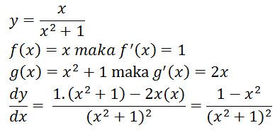 Rumus Turunan (diferensial) Matematika