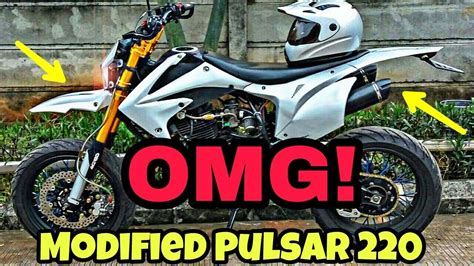 This Modified Bajaj Pulsar 220 Into Supermoto Off-Roader Is Every Guy's ...