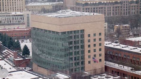 MOSCOW, - DECEMBER 25: USA Embassy In Moscow At Winter. Bird's-eye View ...