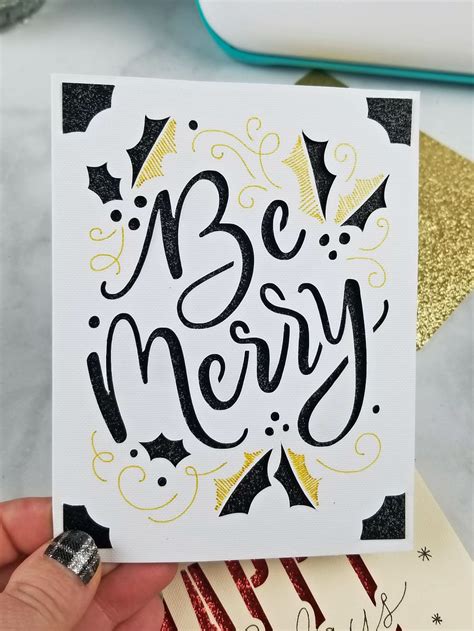 Cricut Joy Christmas Cards: 4 Quick and Easy Holiday Cards! - Leap of Faith Crafting