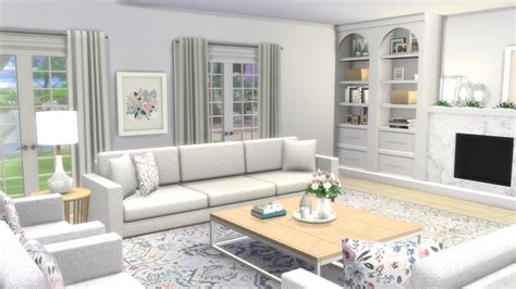 Sims 4 Cc Living Room Maxis Match | www.myfamilyliving.com