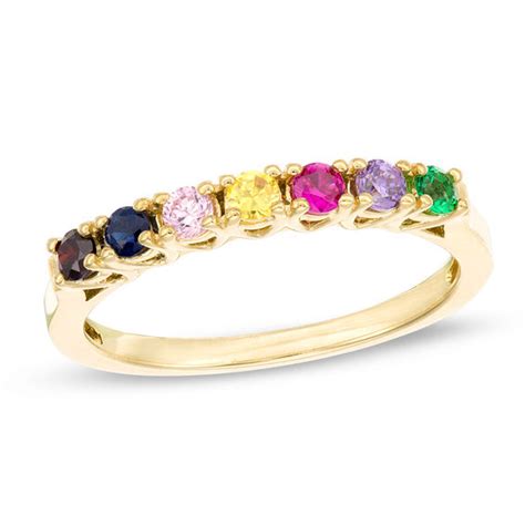 Mother's Genuine Birthstone Ring (3-7 Stones) | Zales